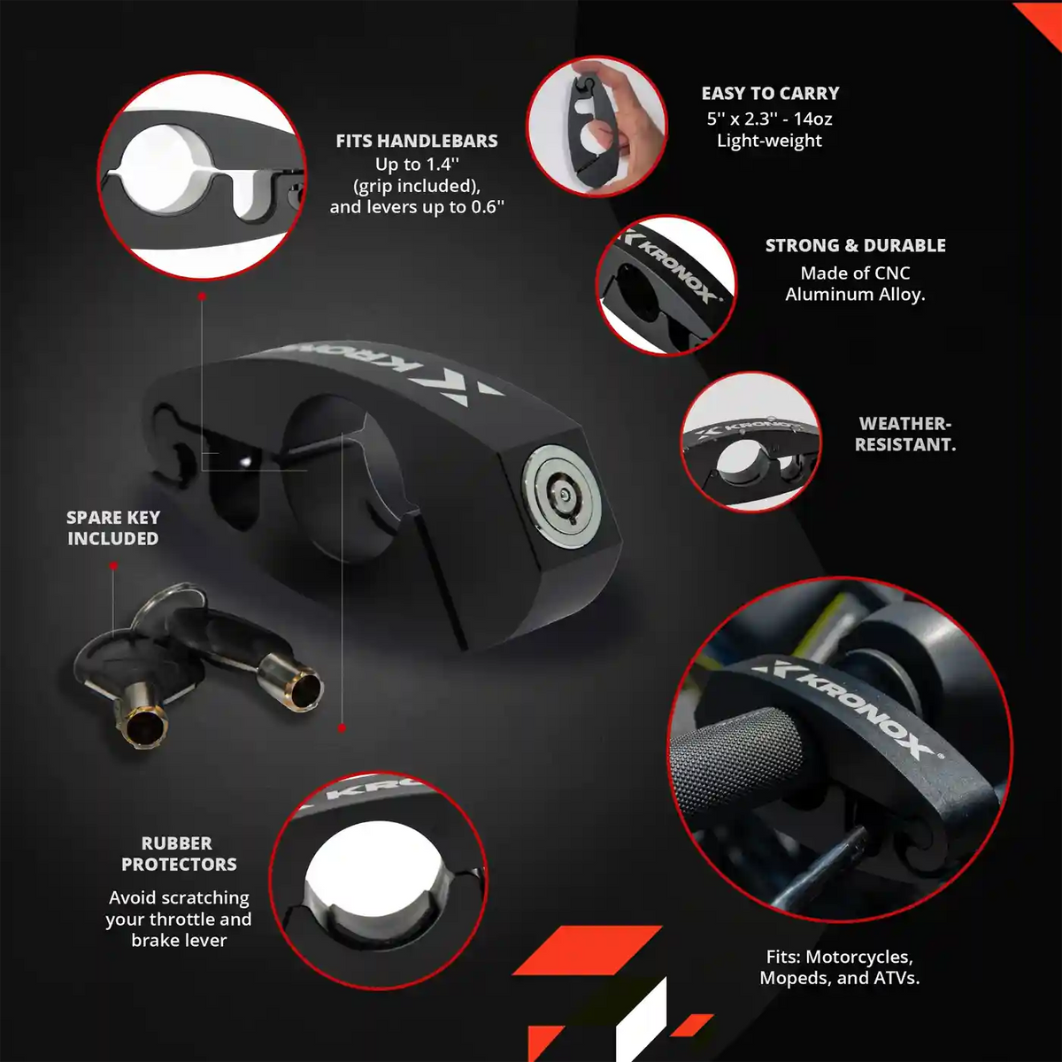 Motorcycle Handlebar Lock