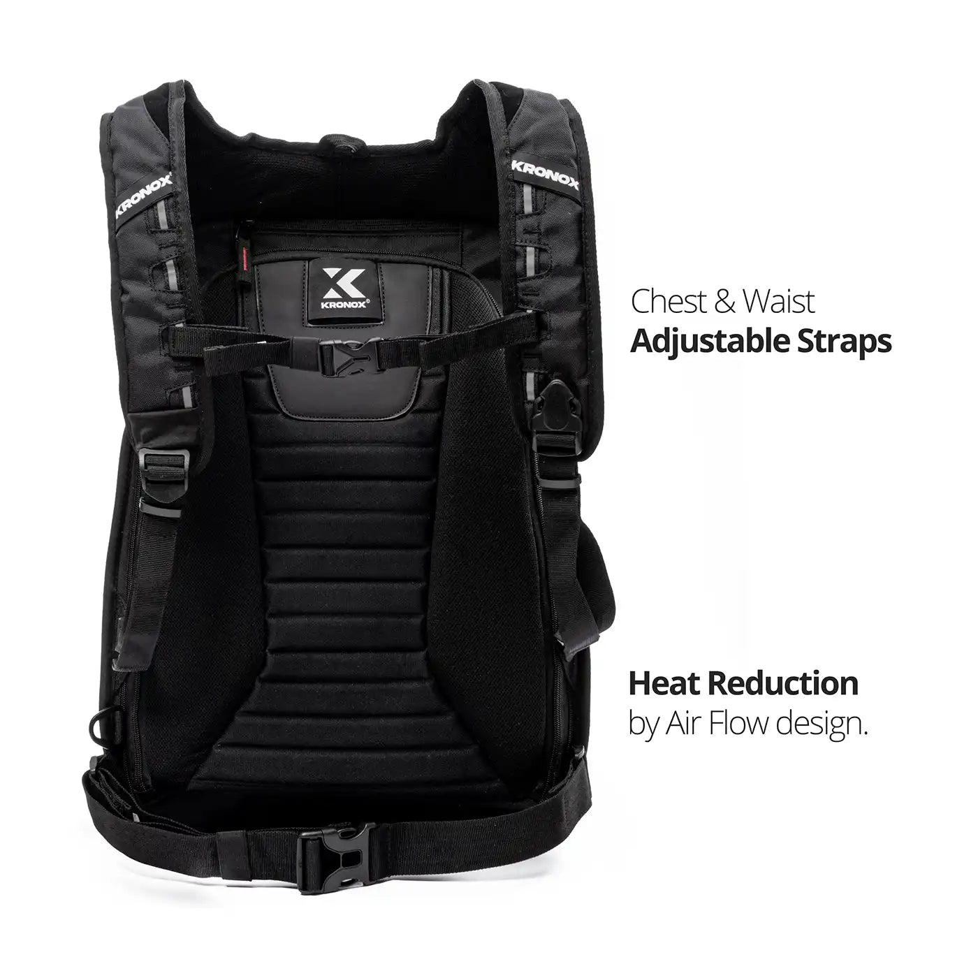 Armored clearance motorcycle backpack