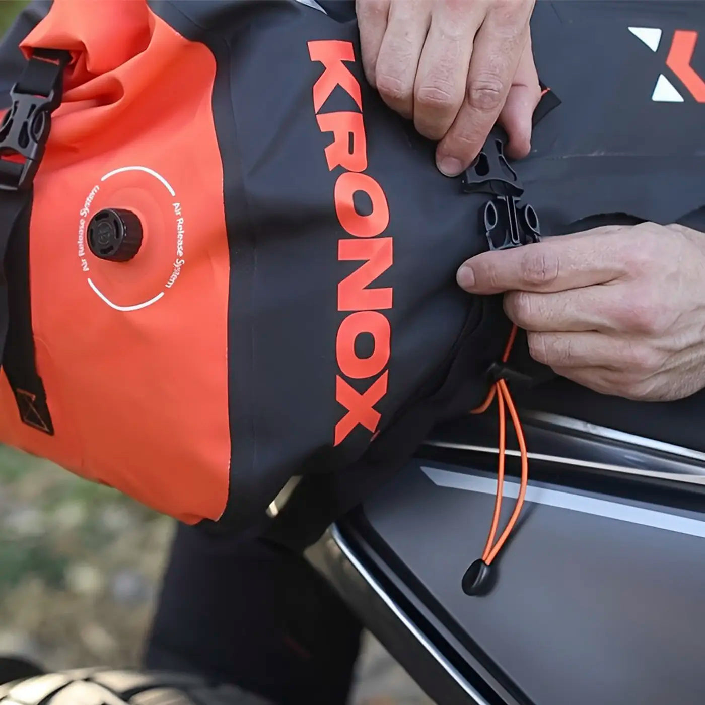 Step 2 - Kronox Duffel Bag install in your motorcycle